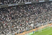 besiktas taraftarindan derbide protesto 5 dakikada boyunca UGUkJHIc