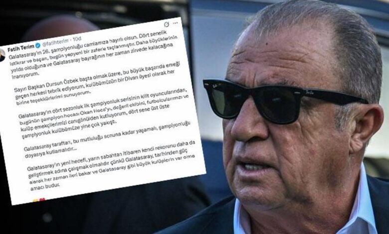 Fatih Terim'den Galatasaray iletisi: 'Tarihinden güç alarak her vakit ileri bakar' 1 fatih terimden galatasaray iletisi tarihinden guc alarak her vakit ileri bakar iQGRR2MR