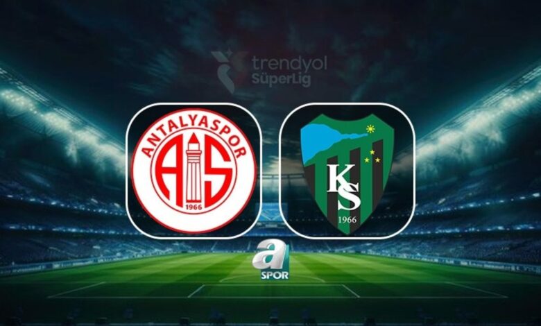 hesapcom antalyaspor kocaelispor canli trendyol super lig AaiUNiJC