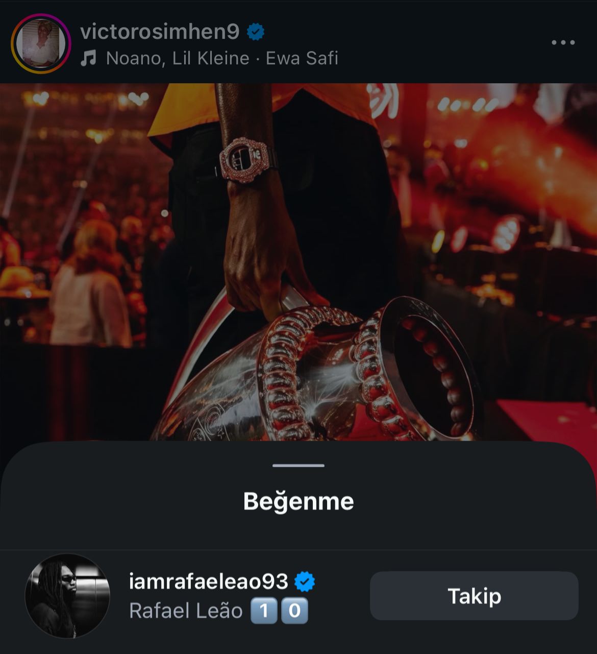 rafael leao fenerbahceli taraftarlari kizdirdi iste begendigi o paylasim 8 TVLPbiMC