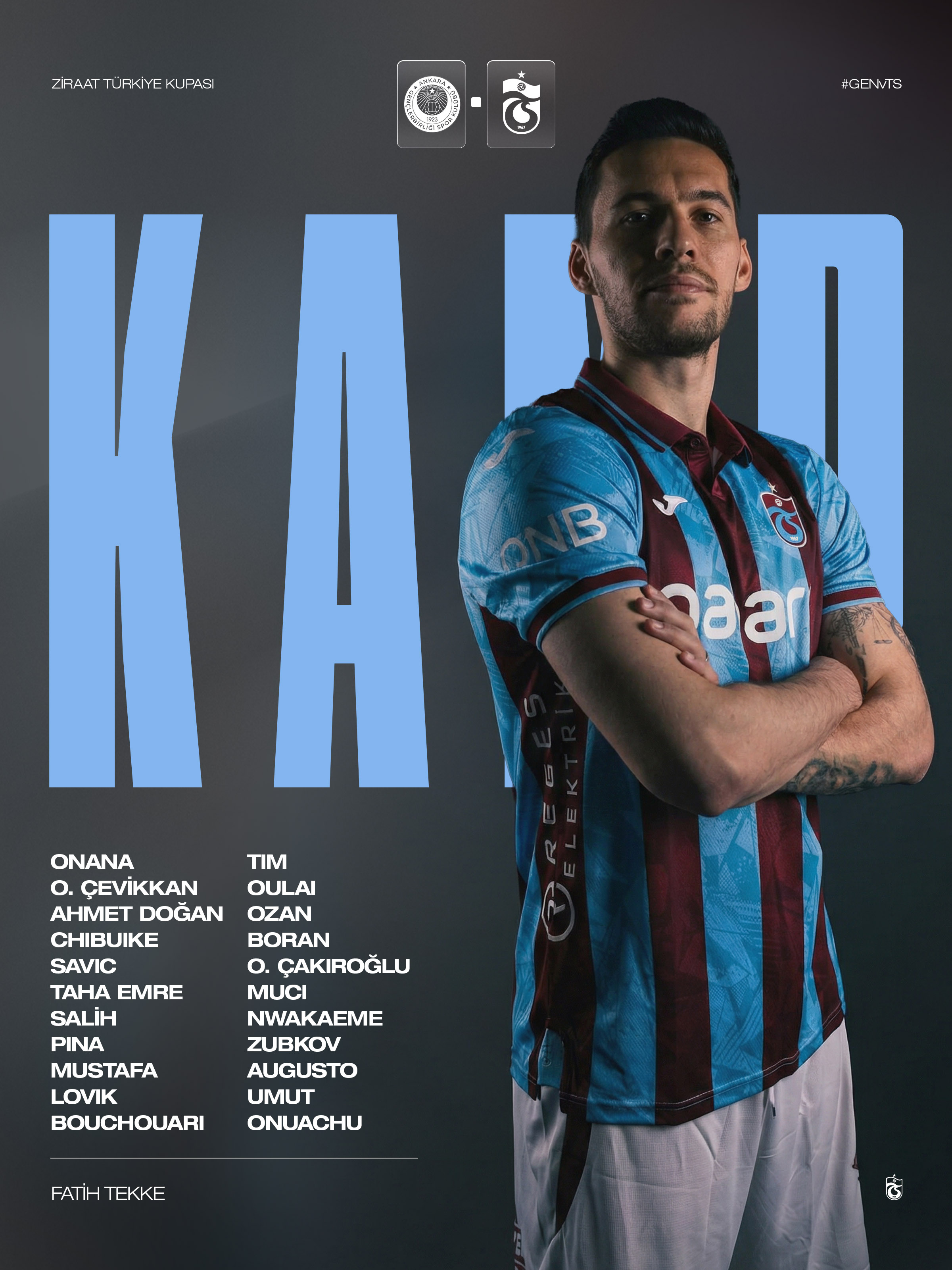 trabzonsporun kupa kadrosu aciklandi 2 eksik 0