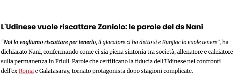 Udinese'den flaş Nicolo Zaniolo açıklaması: O da kalmak istiyor! 6 udineseden flas nicolo zaniolo aciklamasi o da kalmak istiyor 4 ZKrda8mr