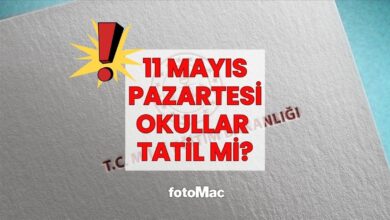 yarin okullar tatil mi 11 mayis 2026 pazartesi okul var mi CRaLh7aX