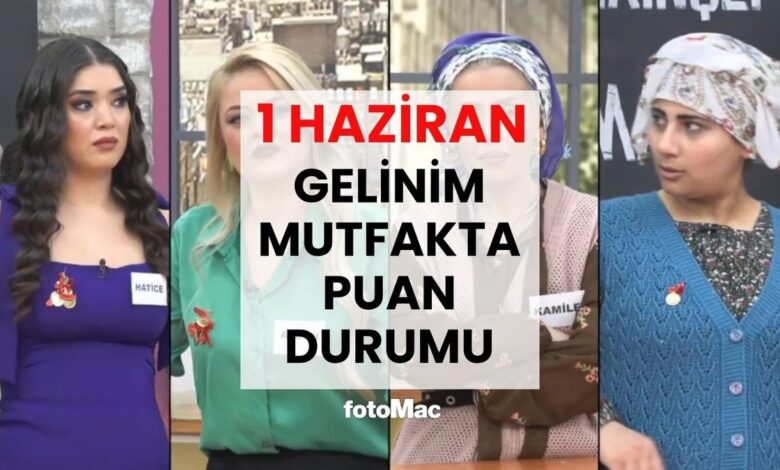 1 haziran gelinim mutfakta puan durumu bugun yarim altini kim aldi bFLkEQw3
