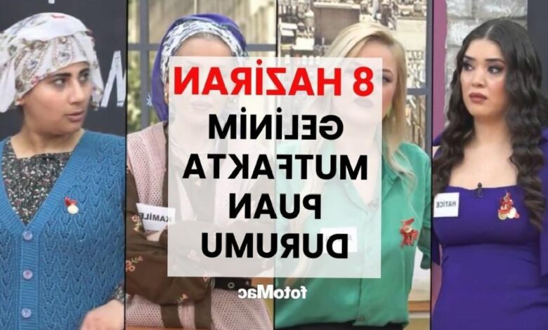gelinim mutfakta kim birinci oldu 8 haziran puan durumu ATTHSlSs