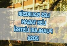 lgs balikesir lise taban puanlari ve yuzdelik dilimler 2026 smrwuexf