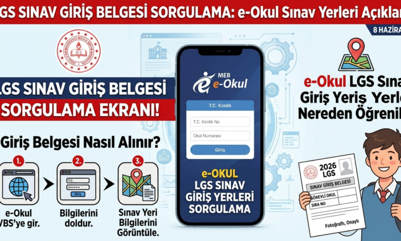 LGS imtihan giriş yerleri nereden öğrenilir? LGS giriş dokümanı nasıl alınır? 1 lgs imtihan giris yerleri nereden ogrenilir lgs giris dokumani nasil alinir Jcr3fOXA