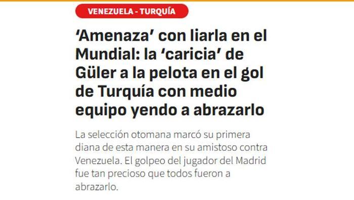 Türkiye'nin Venezuela galibiyeti Dünya basınında! 'Dünya Kupası'nda ortalığı karıştıracak gibi' 21 turkiyenin venezuela galibiyeti dunya basininda dunya kupasinda ortaligi karistiracak gibi 6 nM77ppkd