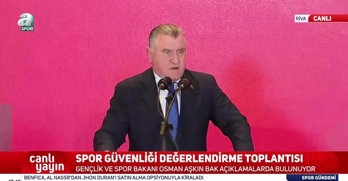bakan bak spor guvenligi kiymetlendirme toplantisinda konustu 0 AagghQXJ