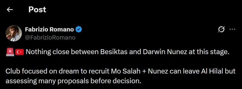 Beşiktaş'ta Darwin Nunez gelişmesi! İtalyan gazeteci duyurdu 2 besiktasta darwin nunez gelismesi italyan gazeteci duyurdu 0 cmSITsqI