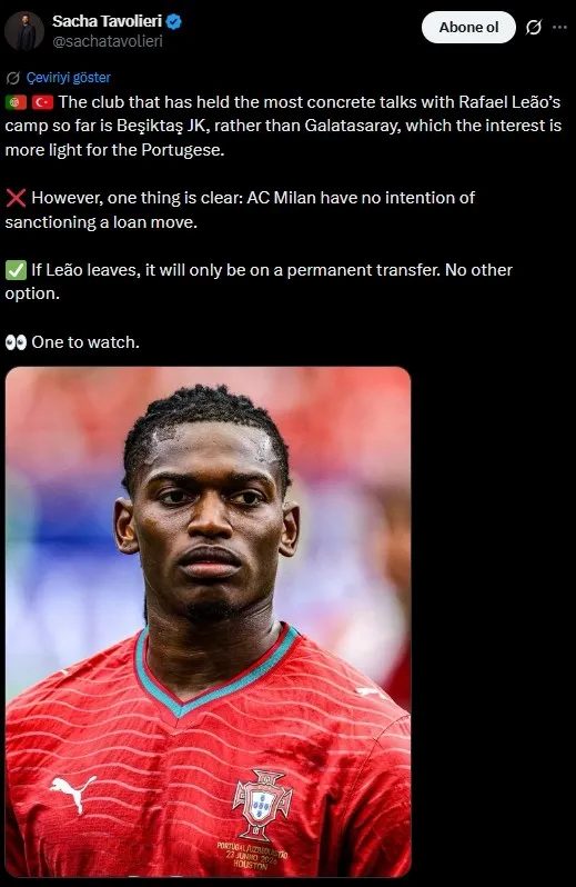 besiktastan rafael leao hamlesi fenerbahce ve galatasaray derken 3 MD7gSUud