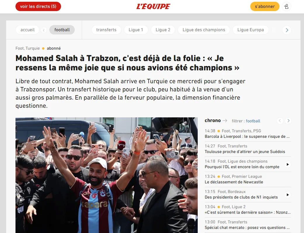 dunya basini mohamed salahin trabzonspora transferini konusuyor iste atilan o mansetler 1 b4JWA31Z