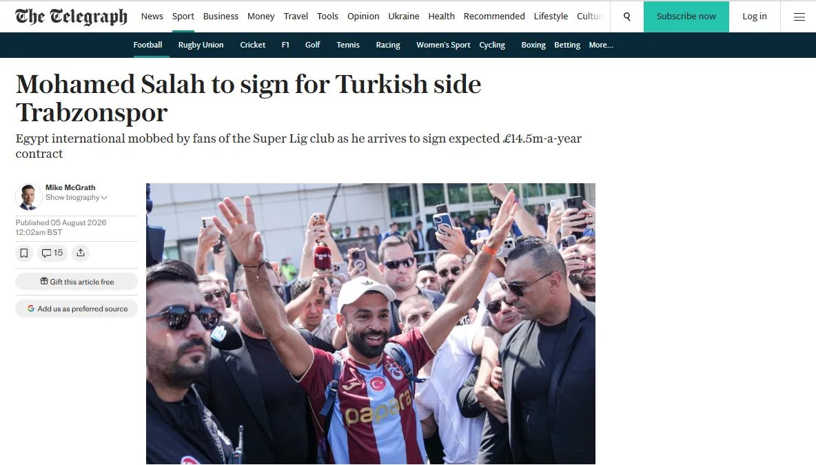 dunya basini mohamed salahin trabzonspora transferini konusuyor iste atilan o mansetler 6