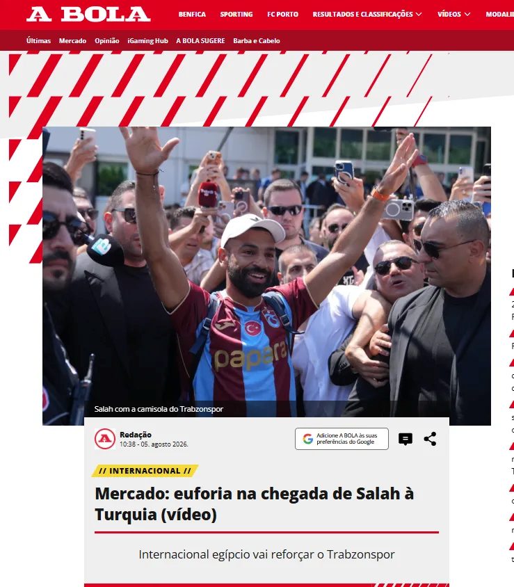 dunya basini mohamed salahin trabzonspora transferini konusuyor iste atilan o mansetler 9 7d3Uhhn1