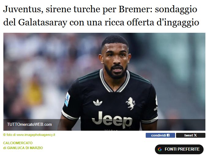 Galatasaray Bremer için kesenin ağzını açtı! İtalyan gazeteci teklifi duyurdu 11 galatasaray bremer icin kesenin agzini acti italyan gazeteci teklifi duyurdu 9 SmdJ6kgc