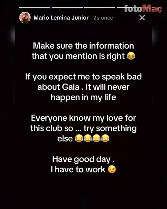 GALATASARAY HABERLERİ - Lemina'dan transfer argümanlarına flaş yanıt! 4 galatasaray haberleri leminadan transfer argumanlarina flas yanit 2 u9ZIgtzy