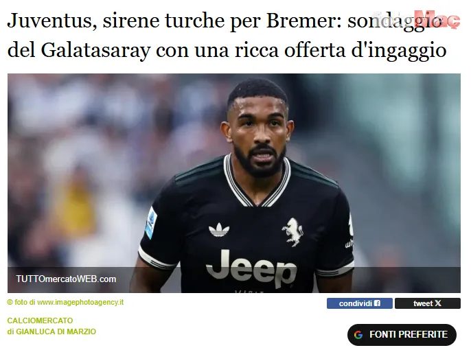 Galatasaray'dan Juventus'un defansına kanca! İtalyan basını Cimbom'un transfer teklifini duyurdu 12 galatasaraydan juventusun defansina kanca italyan basini cimbomun transfer teklifini duyurdu 10 gHPReqNJ