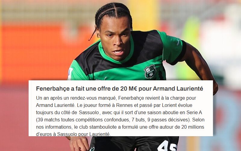 Güne damga vuran transfer haberi! Fenerbahçe'den Armand Lauriente atağı 3 gune damga vuran transfer haberi fenerbahceden armand lauriente atagi 1 Ed5Zauhk