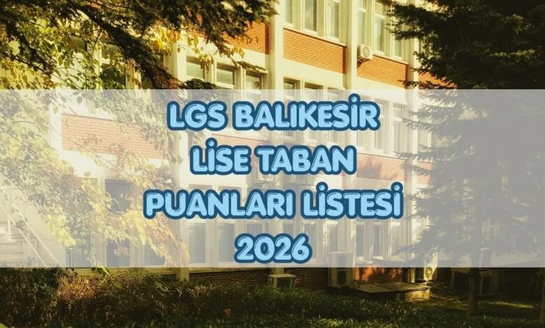 LGS Balıkesir lise taban puanları ve yüzdelik dilimler 2026 1 lgs balikesir lise taban puanlari ve yuzdelik dilimler 2026 CQ3A4rVA