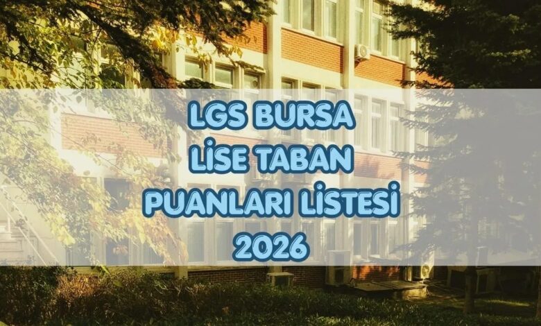 LGS Bursa lise taban puanları ve yüzdelik dilimler 2026 1 lgs bursa lise taban puanlari ve yuzdelik dilimler 2026 WxYLecvk