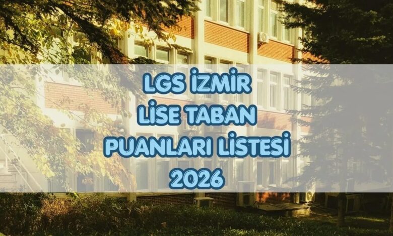 LGS İzmir lise taban puanları ve yüzdelik dilimler 2026 1 lgs izmir lise taban puanlari ve yuzdelik dilimler 2026 kiuiyyIx