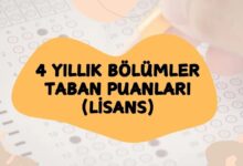 4 yillik kisimlar taban puanlari 2026 yks lisans muvaffakiyet siralamalari kontenjanlar MWpW3nY1