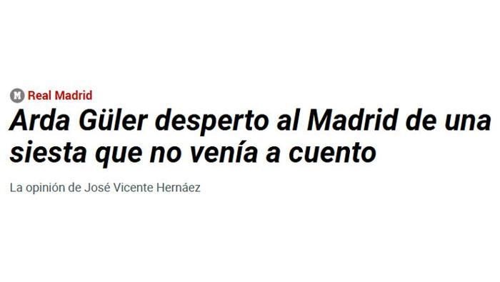 Arda Güler'e 4 dakika yetti 'Real Madrid'i uykudan uyandırdı' Arda'nın golün Mourinho'nun yüz tabirine dikkat 6 arda gulere 4 dakika yetti real madridi uykudan uyandirdi ardanin golun mourinhonun yuz tabirine PlUuNkVu