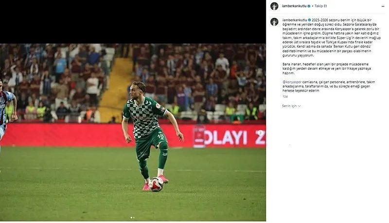 Berkan Kutlu TÜMOSAN Konyaspor'a veda etti! 2 berkan kutlu tumosan konyaspora veda etti 0 s4VfylH5