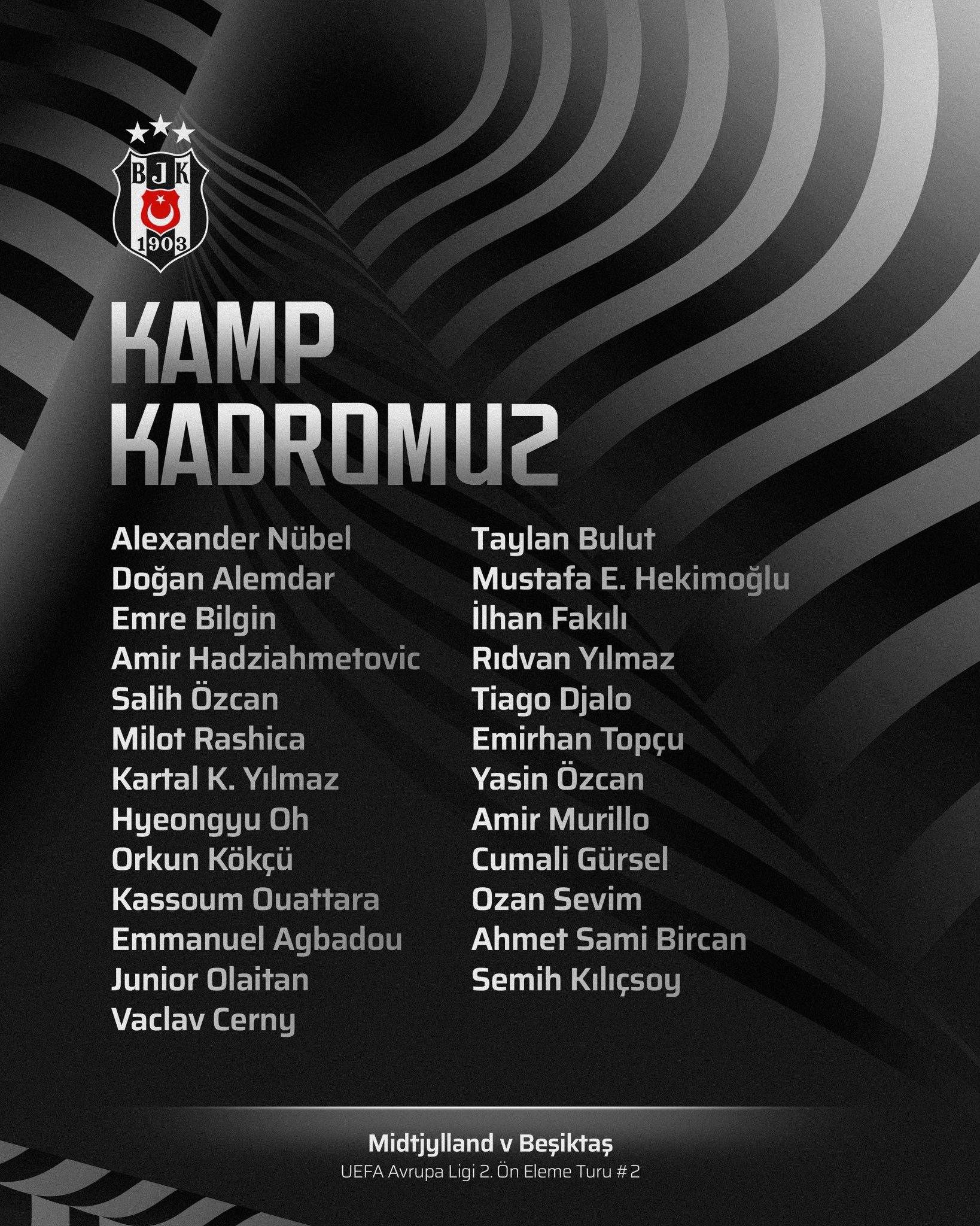 Beşiktaş'ın Midtjylland maçı takımı aşikâr oldu! İşte eksik isimler 2 besiktasin midtjylland maci takimi asik r oldu iste eksik isimler 0 clC8yWD1