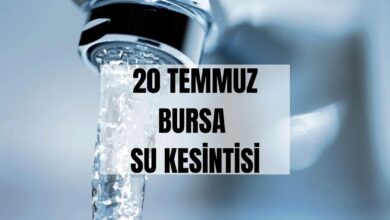 BUSKİ SU KESİNTİSİ | 20 Temmuz Bursa'da sular ne vakit gelecek? 8 buski su kesintisi 20 temmuz bursada sular ne vakit gelecek qpUdyRZF