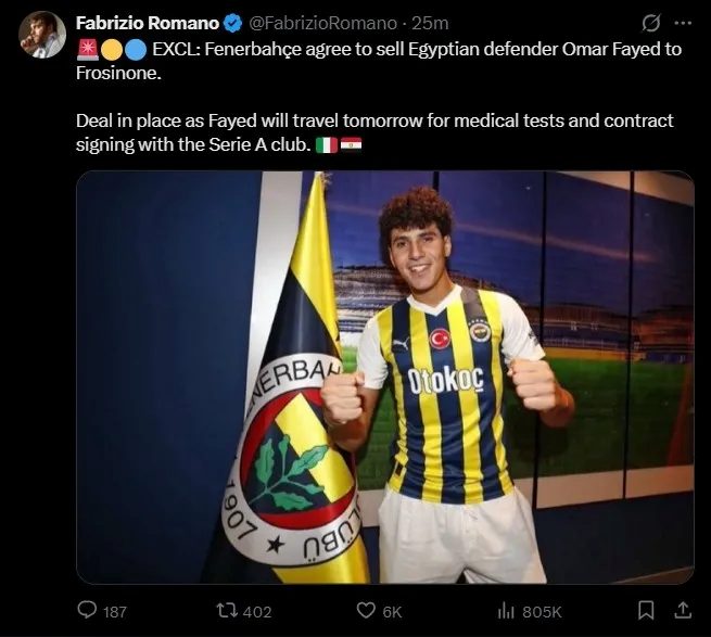 Fenerbahçe'de birinci ayrılık gerçekleşiyor! İtalyan kulübüyle muahedeye vardığı duyuruldu 2 fenerbahcede birinci ayrilik gerceklesiyor italyan kulubuyle muahedeye vardigi duyuruldu 0