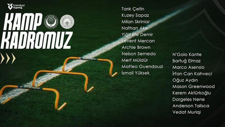 Fenerbahçe'nin Gençlerbirliği maçı kamp takımı açıklandı! 2 fenerbahcenin genclerbirligi maci kamp takimi aciklandi 0 gI3ZvQ9w