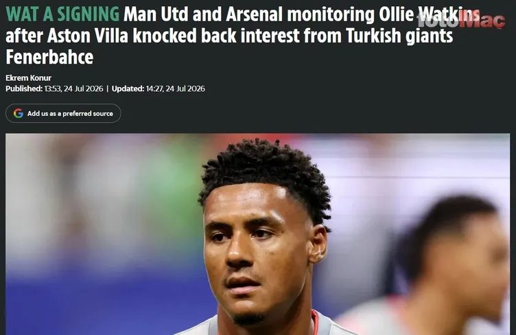 Fenerbahçe'ye transferde berbat haber! Ollie Watkins... 9 fenerbahceye transferde berbat haber ollie watkins 7 Oj6s5pwA