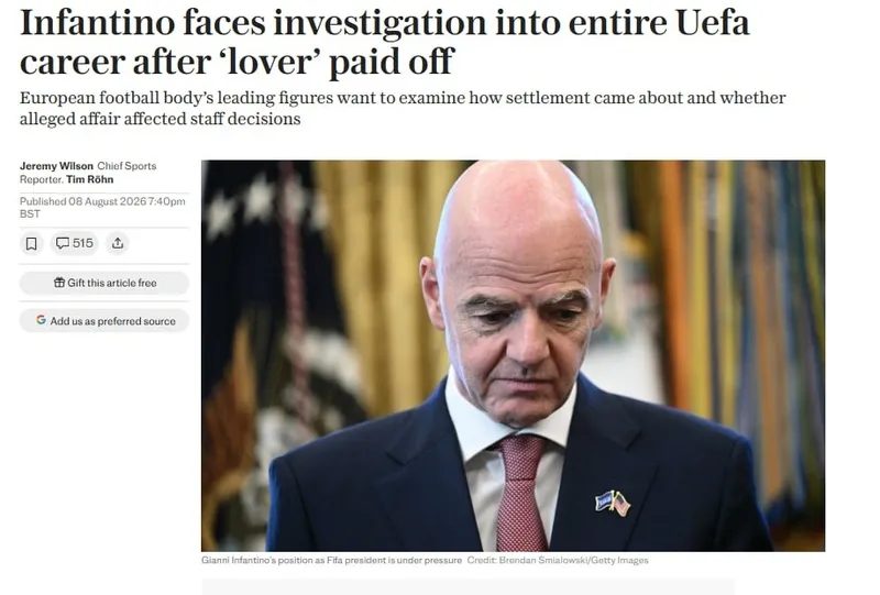 FIFA'dan gece yarısı açıklama geldi! Infantino hakkındaki suçlamalar sonrası... 2 fifadan gece yarisi aciklama geldi infantino hakkindaki suclamalar sonrasi 0 97mlmnZS
