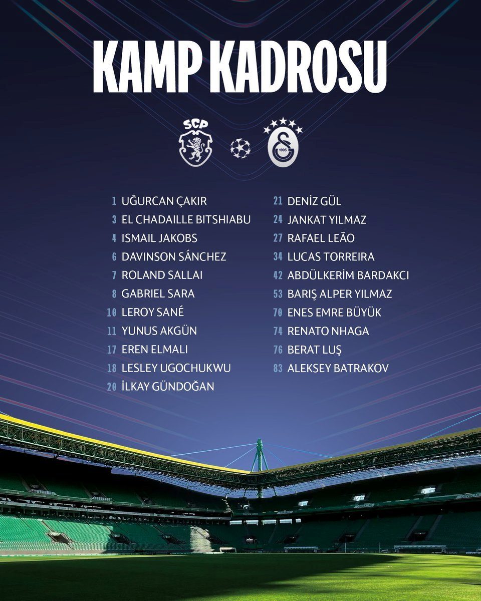 Galatasaray'da 3 eksik! Sporting maçı kamp kadrosu açıklandı 2 galatasarayda 3 eksik sporting maci kamp kadrosu aciklandi 0 GNuBDNyD