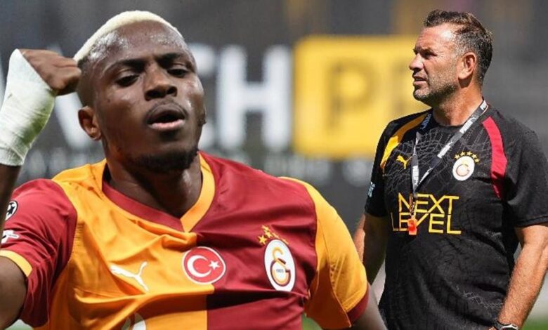 galatasarayda kampin yildizi osimhen ve okan buruk FxslUitN