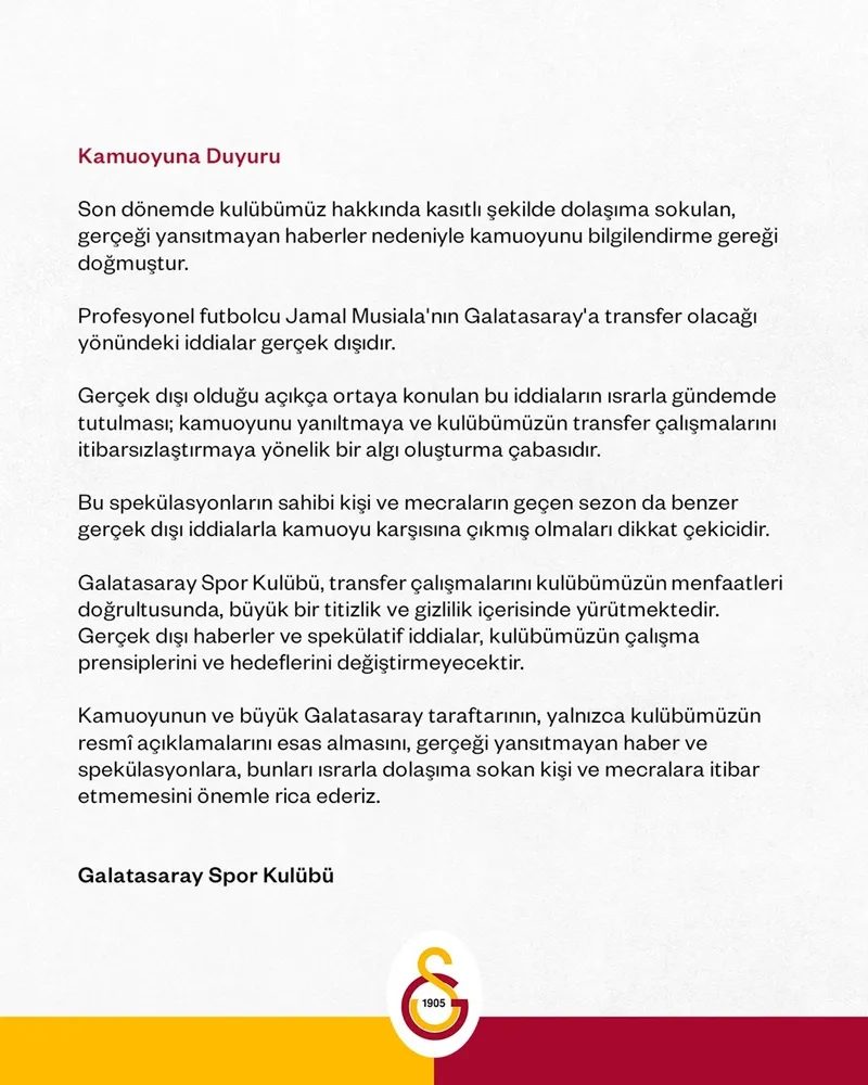 Galatasaray'dan flaş Musiala açıklaması! 2 galatasaraydan flas musiala aciklamasi 0 5i2uXBmr