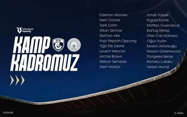 Gaziantep FK-Fenerbahçe maçı ne vakit, saat kaçta? FB maçı hangi kanalda canlı yayınlanacak? 4 gaziantep fk fenerbahce maci ne vakit saat kacta fb maci hangi kanalda canli yayinlanacak 2 Z5yGAJOI