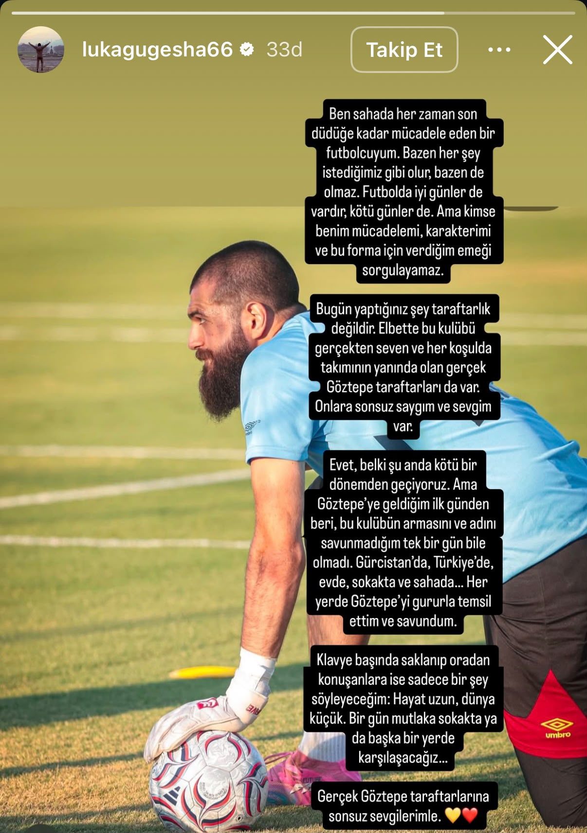 Göztepe, Gugeshashvili açıklaması: "Takımdan ayrı çalışacak" 2 goztepe gugeshashvili aciklamasi takimdan ayri calisacak 0