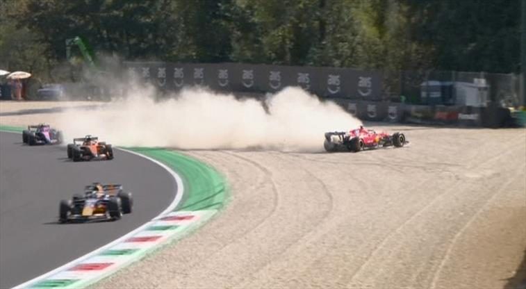 İtalya Grand Prix'sinde şok kaza! Yarış dışı kaldı 1 italya grand prixsinde sok kaza yaris disi kaldi