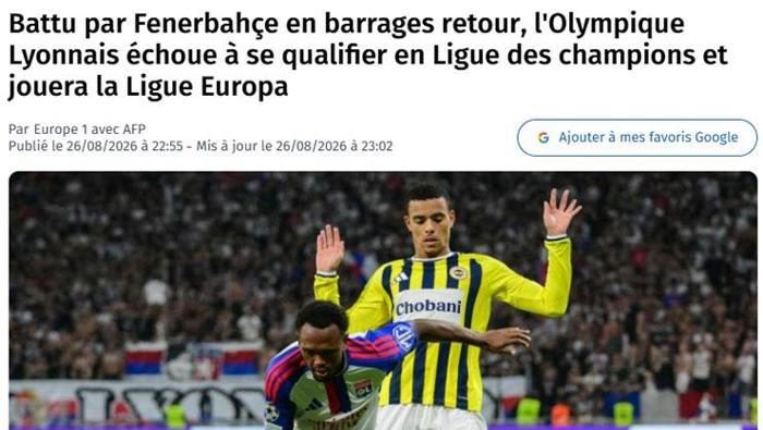 Lyon - Fenerbahçe maçı Avrupa medyasında! Fransızlar yazdı: 'Lyon konutunda şaşkında döndü' | 'Fenerbahçe Lyon'un ümitlerini bitirdi' 8 lyon fenerbahce maci avrupa medyasinda fransizlar yazdi lyon konutunda saskinda dondu fenerbahce ATqrCsDR