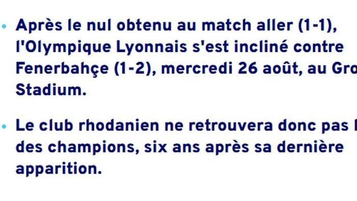 Lyon - Fenerbahçe maçı Avrupa medyasında! Fransızlar yazdı: 'Lyon konutunda şaşkında döndü' | 'Fenerbahçe Lyon'un ümitlerini bitirdi' 12 lyon fenerbahce maci avrupa medyasinda fransizlar yazdi lyon konutunda saskinda dondu fenerbahce