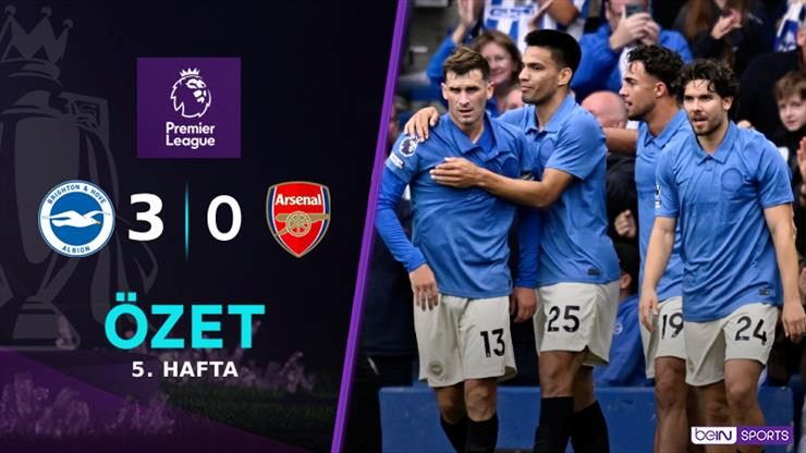 ÖZET | Ferdi'li Brighton, son şampiyon Arsenal'i 3 golle geçti! 1 ozet ferdili brighton son sampiyon arsenali 3 golle gecti 5O1V3EQB