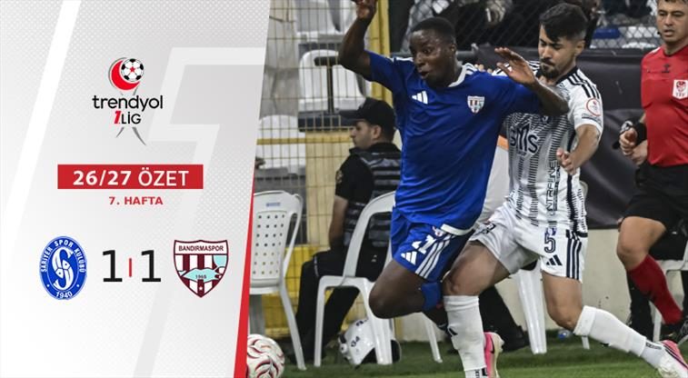 ozet sms grup sariyer ile bandirmaspor puanlari paylasti dLVYRscb