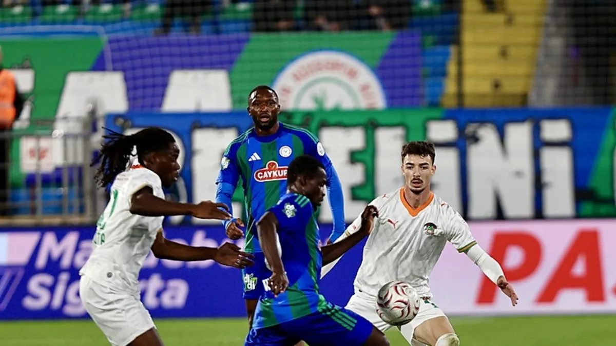 Rize'de kazanan Corendon Alanyaspor! 10 rizede kazanan corendon alanyaspor