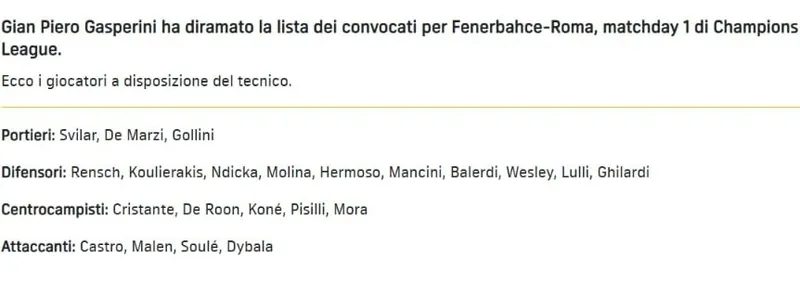 Roma'nın Fenerbahçe maçı kamp takımı açıklandı! O isim kafilede yer almadı 2 romanin fenerbahce maci kamp takimi aciklandi o isim kafilede yer almadi 0 LcjyGclv