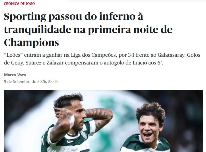 Sporting-Galatasaray maçı Portekiz basınında geniş yer buldu! İşte atılan manşetler 9 sporting galatasaray maci portekiz basininda genis yer buldu iste atilan mansetler 7 hrtjHW95