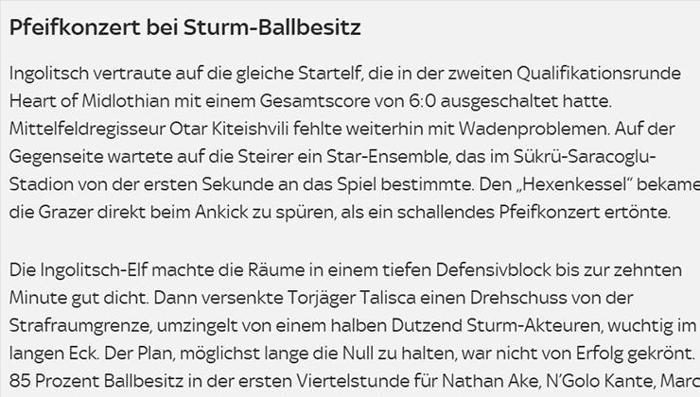 'Sturm Graz, Fenerbahçe karşısında ezildi: Cehennem atmosferi!' Avusturya basınından çarpıcı yorumlar... 5 sturm graz fenerbahce karsisinda ezildi cehennem atmosferi avusturya basinindan carpici yorumlar 3