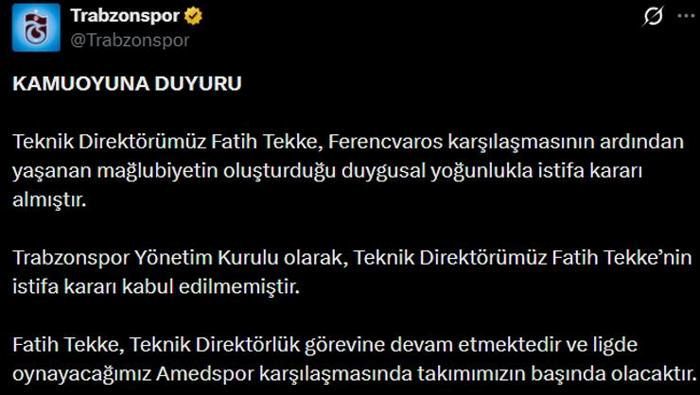 Trabzonspor'da 'istifa' krizinin perde arkası! Fatih Tekke nasıl geri döndü? İşte yaşananlar 4 trabzonsporda istifa krizinin perde arkasi fatih tekke nasil geri dondu iste yasananlar 2