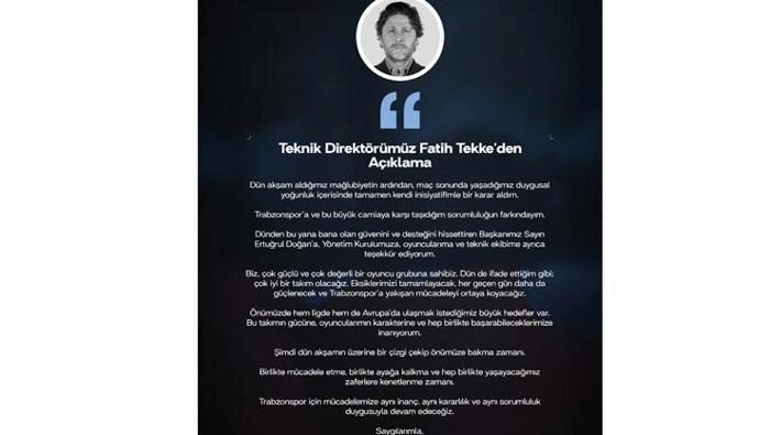Trabzonspor'da 'istifa' krizinin perde arkası! Fatih Tekke nasıl geri döndü? İşte yaşananlar 9 trabzonsporda istifa krizinin perde arkasi fatih tekke nasil geri dondu iste yasananlar 7 a9BOiluW